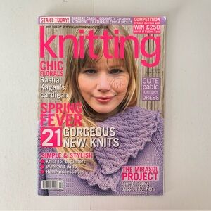 UK Knitting Magazine 13 Patterns Including Bonus Cable Aran Sweater 2008-April